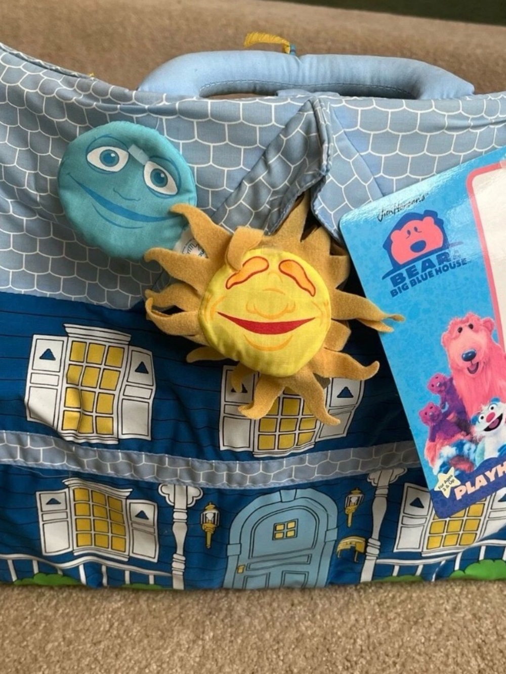 BRAND NEW 1999 JIM HENSON'S BEAR IN THE BIG BLUE HOUSE CLOTH PLAYHOUSE